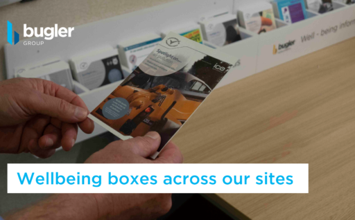 Wellbeing boxes across our sites provide advice and guidance