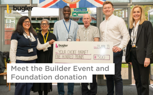 Meet the Builder Event and Foundation Donation at Broadfields