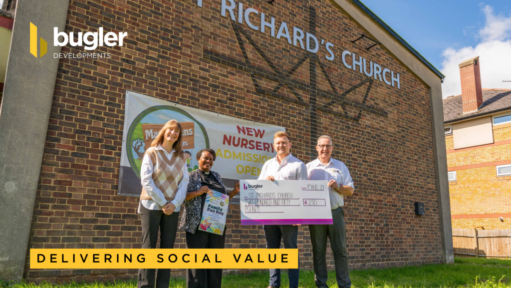 Bugler Developments donation to St Richard’s Church, Northolt